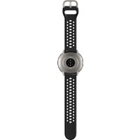 Умные часы Amazfit Active 2 (серебристый, с черным силиконовым ремешком)
