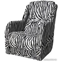 Интерьерное кресло Асмана Дачник-1 (зебра/велюр)