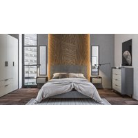 Шкаф распашной Elva Эссен NEM04HP-4D2S-2040/610/2310 (29) (металл бруклин/лунный камень)