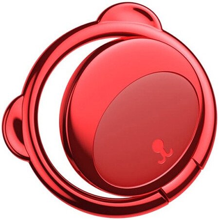 

Накладка-держатель Baseus Bear Finger Metal Ring Grip Stand (красный)