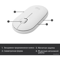 Офисный набор Logitech MK470 Slim Wireless Combo 920-009207 (белый)