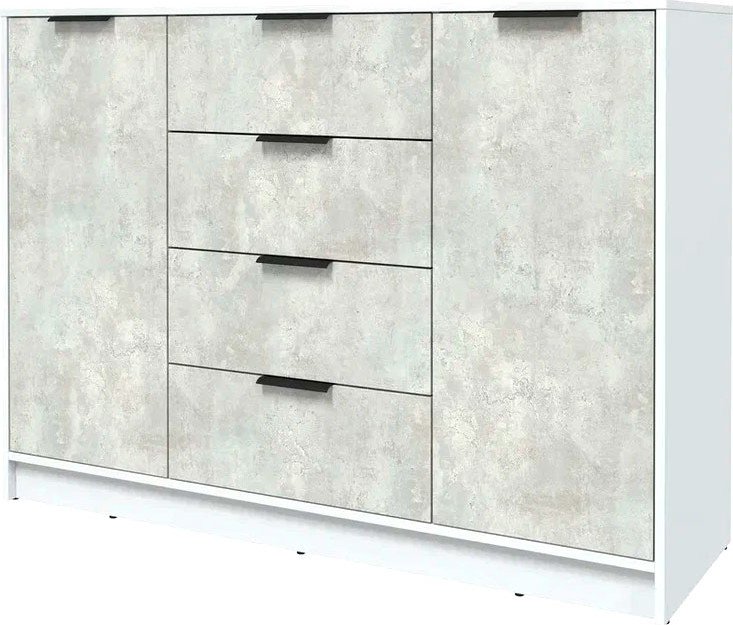 

Тумба Интерлиния Концепт КТ-Т140 (бетон лайт/белый платинум)