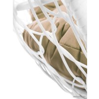 Кресло M-Group Кокос на подставке 11590101 (белый ротанг/бежевая подушка)