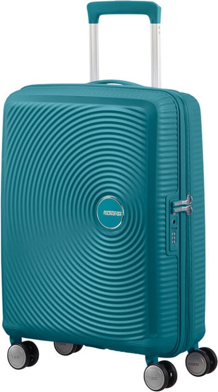

Чемодан-спиннер American Tourister Soundbox Jade Green 55 см