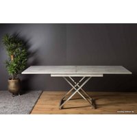 Стол-трансформер Levmar Cross D51/S79 (бетон/нержавеющая сталь)