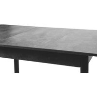 Кухонный стол ВВР ЛДСП Раздвижной (камень темный/прямое черный)