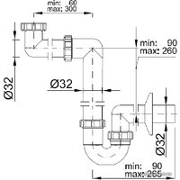 Сифон Styron STY-641-32-2