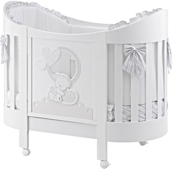 

Классическая детская кроватка Italbaby Love Oval 070.1400-0405 (белый)
