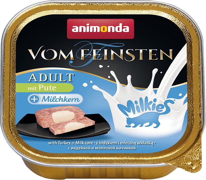 

Консервированный корм для кошек Animonda Vom Feinsten Adult с индейкой и молочной начинкой 100 г