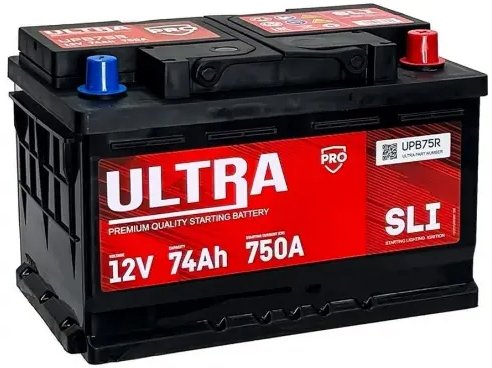 

Автомобильный аккумулятор Ultra PRO R+ низкий (74 А·ч)