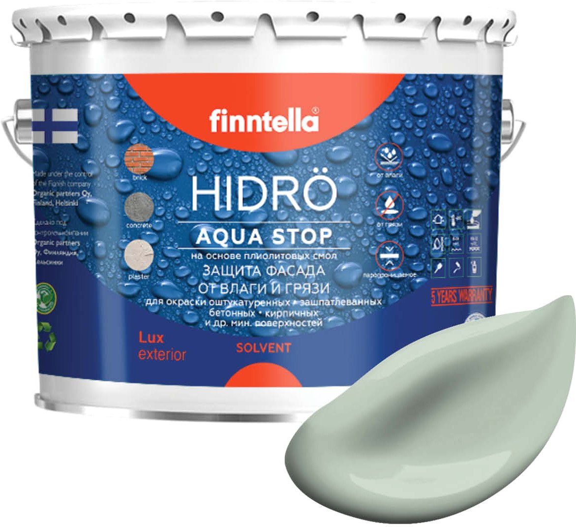 

Краска Finntella Hidro Meditaatio F-14-1-3-FL043 2.7 л (зеленый)