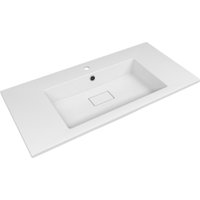 Symbolite Тумба под умывальник Лима 100 Line Plus 2 ящика + Line 100x48 (подвесная, белый матовый/жасмин)