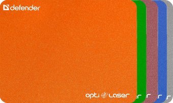 Коврик для мыши Defender Silver Opti-Laser (цвета в ассортименте)