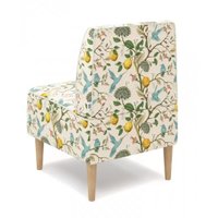 Интерьерное кресло Mio Tesoro Одос Принт (лимон/микровелюр)
