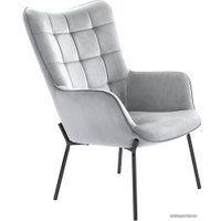 Интерьерное кресло Halmar Castel (светло-серый/черный)