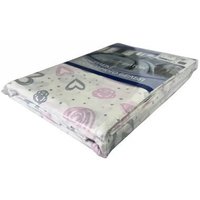 1.5-спальный комплект постельного белья Vitok бязь С-05.001 (белый с сердцами)