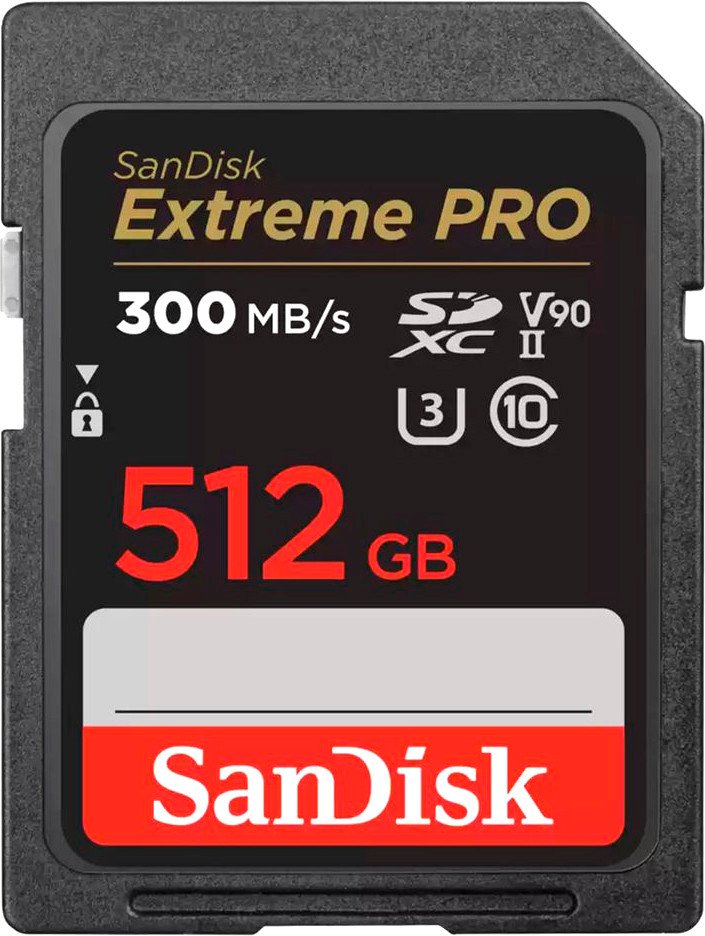 

Карта памяти SanDisk Extreme Pro V90 SDXC 512GB SDSDXDK-512G-GN4IN