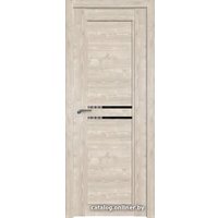 Межкомнатная дверь ProfilDoors 2.75XN R 70x200 (каштан светлый, стекло черный триплекс)