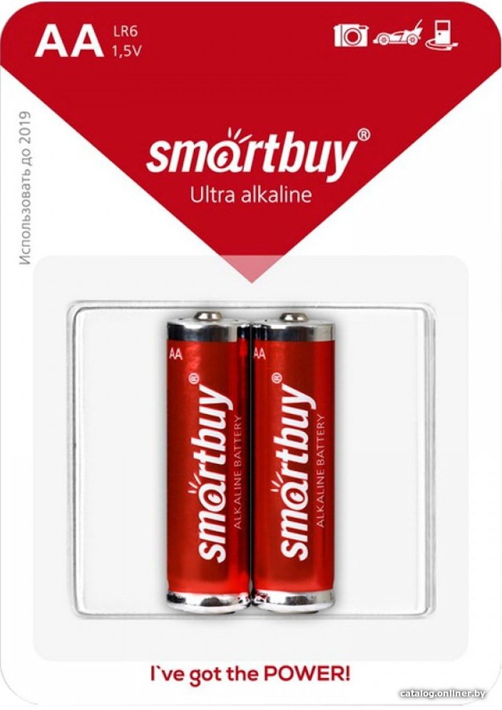 Батарейка SmartBuy Ultra Alkaline AA 2 шт. SBBA-2A02B