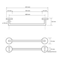 Держатель для полотенца Bemeta Dark 104204040