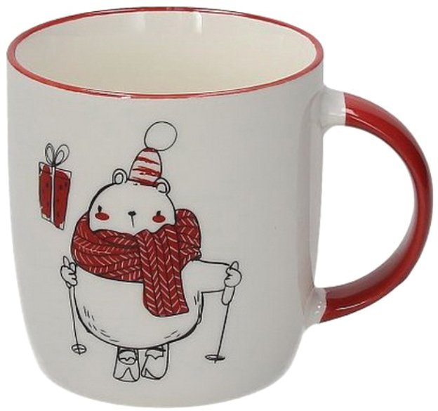 

Кружка Andrea Fontebasso New Milk&Coffee Cozy Xmas. Медвежонок на лыжах NL689H2M205-3