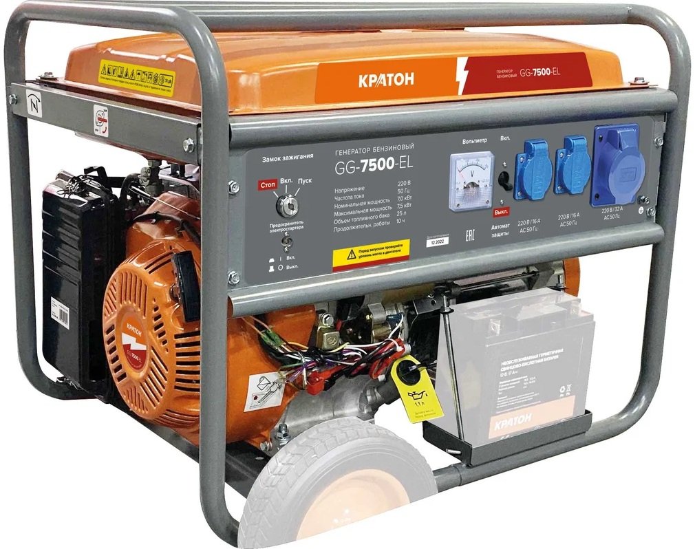 

Бензиновый генератор Кратон GG-7500-EL
