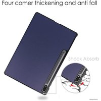 Чехол для планшета JFK Smart Case для Samsung Galaxy Tab S7 FE/ Tab S7 Plus/ Tab S8 Plus (темно-синий)