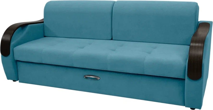 

Диван Сириус Лидер-6 НПБ 225x110 (Eva 29 велюр голубой)