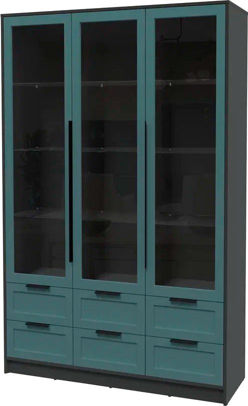 

Шкаф-витрина Интерлиния Концепт Тренд КТ-ШВ3 (антрацит/верде)