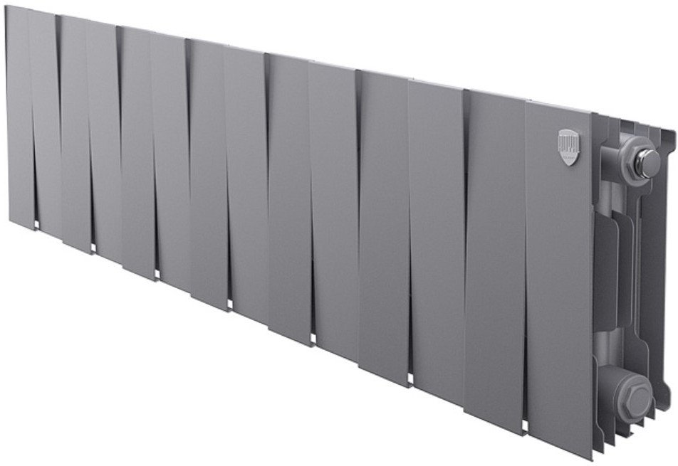 Биметаллический радиатор Royal Thermo PianoForte 200 Silver Satin (14 секций)