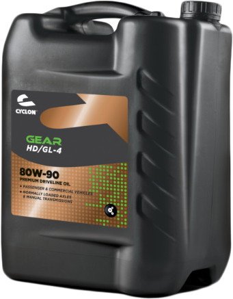 Трансмиссионное масло Cyclon GEAR 80W-90 HD/GL-4 20л