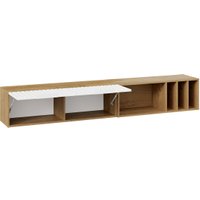 Шкаф распашной Трия Хилтон с полкой 2040 (дуб крафт золотой/белый матовый)