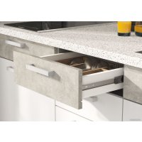 Готовая кухня Стендмебель Денвер 1.6 (белый/ателье светлое) в Гомеле