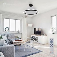 Подвесная люстра Estares Stella 96W R-APP-600x1200-BLACK/WHITE-220-IP20