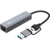 USB-хаб Digma DHUB-LAN-4port