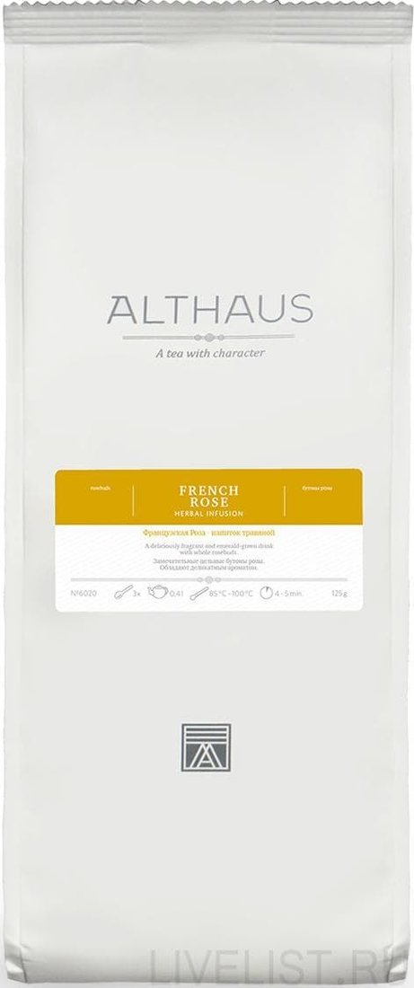 

Травяной чай Althaus Французская Роза 125 гр