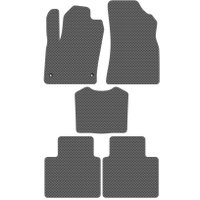 Комплект ковриков для авто Alicosta Geely Monjaro I (suv) 2022 - Н.В. (серый, ромб)