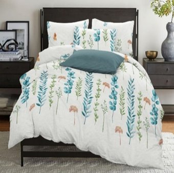 2-спальный комплект постельного белья с евро простыней СонМаркет Эдем 2-спальный с евро простыней