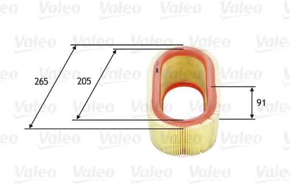 

Воздушный фильтр Valeo 585647