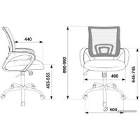 Офисное кресло Бюрократ CH-695N/SL/SD/TW-11 (черный/зеленый)