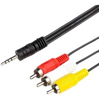 Кабель Jett 285-003 3.5 Jack - 3RCA (3 м, черный)