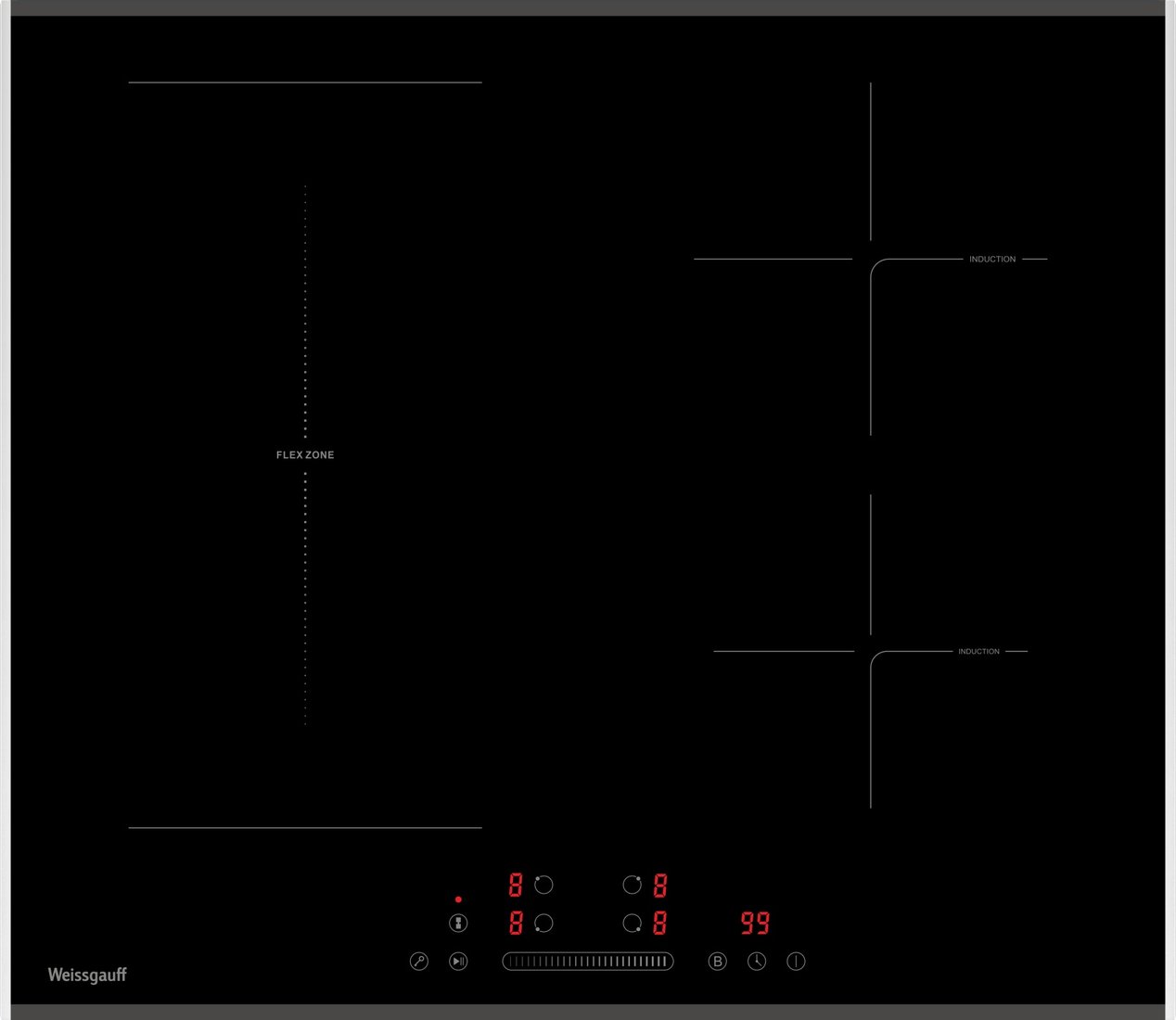 

Варочная панель Weissgauff HI 643 BFZG