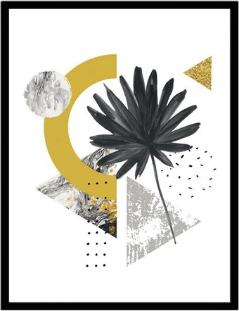 Постер ФОТОГРАФЪ Абстракция. Геометрия листьев #1