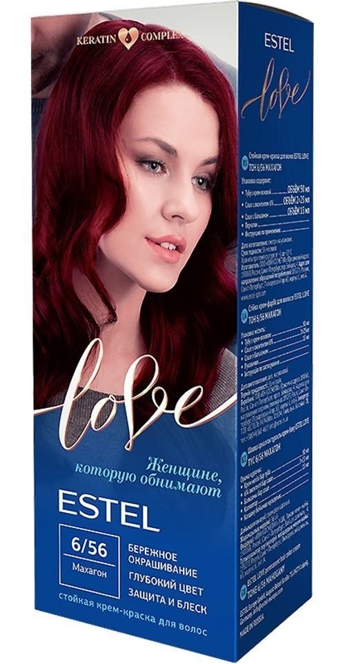 

Крем-краска для волос Estel Love 6/56 Махагон