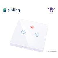 Выключатель Sibling Powerlight-SM2W 2-канальный сенсорный