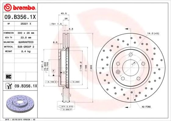 

Brembo 09B3561X