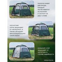 Кемпинговая палатка ForceKraft FK-TENT-1 (зеленый)