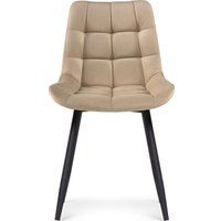 Стул Notta Челси (велюр бежевый/черный)