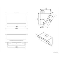 Кухонная вытяжка Smeg KV194B3 в Бресте