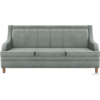 Диван Brioli ЛуиП трехместный (микровелюр, В8 светло-серый)